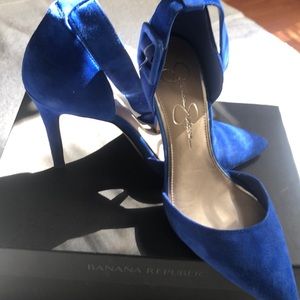 Jessica Simpson suede heels